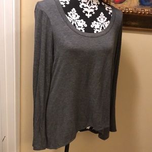 ☑️ Wilt hi-lo rounded hem long-sleeved soft & comfy t-shirt